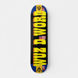 WUZ DA WORD JMT BARB 7 3/4インチ スケートボードデッキ