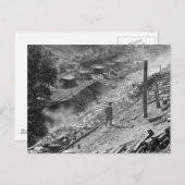 WV石炭鉱夫の町： 1935 ポストカード (正面/裏面)