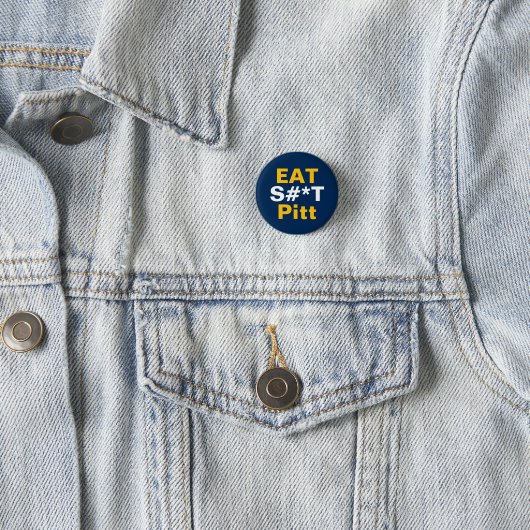 WV ボタンピン - Eat It Pitt  缶バッジ (インサイチュ)