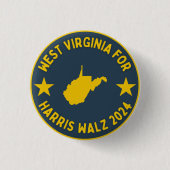 WV for Harris Walzボタン 缶バッジ (正面)