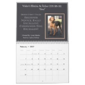 WVCA Breed First Calendar 1月24日～7月25日18か月 カレンダー (2月 2027)