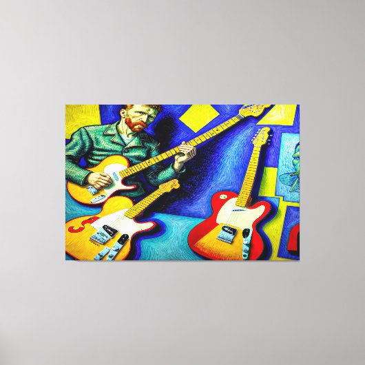 WVVG,抽象芸術ヴァンゴッホスタイルアート キャンバスプリント (正面)