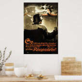 Ww1ドイツ戦争債プロパガンダポスター ポスター (キッチン)