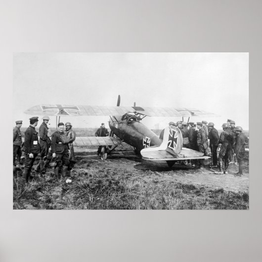 WW1ドイツ戦闘機飛行機, 1910s ポスター (正面)