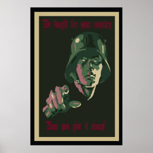 WW1ドイツ抗議ポスター ポスター