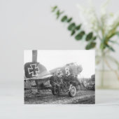 WW1ドイツ航空機写真のキャプチャ ポストカード (スタンド正面)
