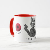 WW1忠節な北のLancashireの連隊のマグ マグカップ (正面左)