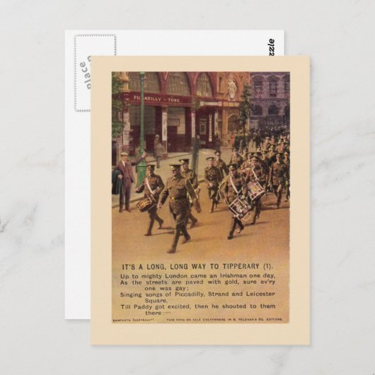 WW1期間 ポストカード (正面/裏面)