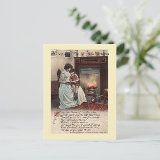 WW1歌はがき ポストカード (スタンド正面)