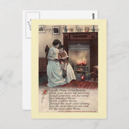 WW1歌はがき ポストカード (正面/裏面)