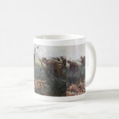 WW1歩兵の銃剣による突撃 コーヒーマグカップ (正面右)