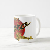 WW1航空機のロゴのマグ コーヒーマグカップ (正面右)