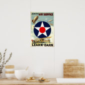 WW1陸軍航空隊募集ポスター ポスター (キッチン)