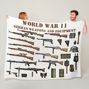 WW11ドイツの武器・装備 フリースブランケット