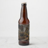 WW1 1918工場で働く女性 ビールラベル (正面)