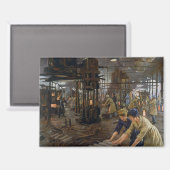 WW1 1918工場で働く女性 マグネット (正面/裏面)