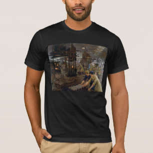 WW1 1918工場で働く女性 Tシャツ