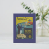 WW1 Collector Card 1914カナダプロパガンダ ポストカード (スタンド正面)