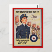 WW1 Collector Card 1914カナダプロパガンダ ポストカード (正面/裏面)