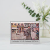 "WW1 Female Mail Carrier" ポストカード (スタンド正面)