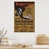 WW1 German Poster recreation Kameraden ポスター (キッチン)