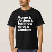 WW1 Historic Battles Tシャツ (正面)
