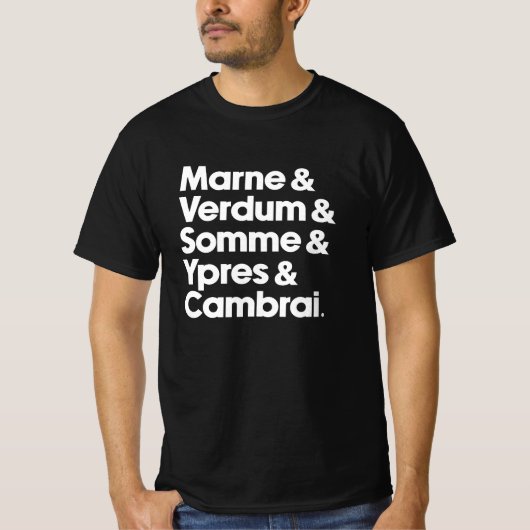 WW1 Historic Battles  Tシャツ (正面)