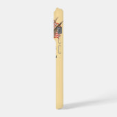 WW1 US Doughboy poster art  iPhoneケース (左側面)