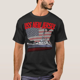 WW2 戦艦 USS ニュージャージー 世界大戦 2 船 モッド Tシャツ