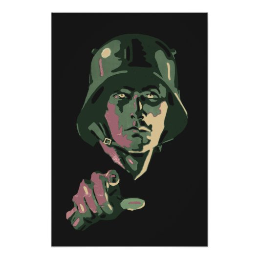 WW2 German Soldier ポスター (正面)