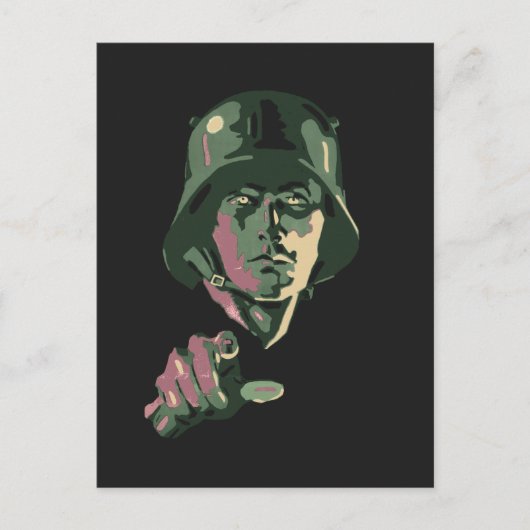 WW2 German Soldier ポストカード (正面)