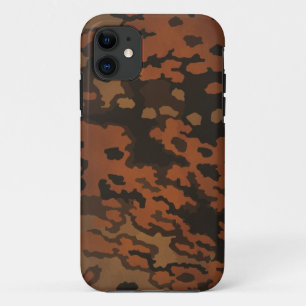 WW2 Germany forces Oak Leaf camouflage (in autumn) iPhone 11 ケース