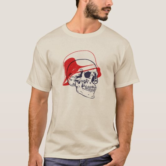 WW2 Germany Soldier Skull Tシャツ (正面)