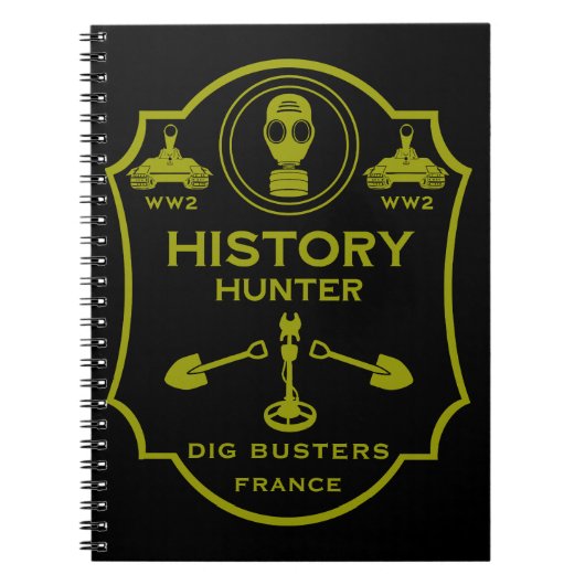 WW2 Trench Battlefield Metal Detecting Club ノートブック (正面)