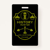 WW2 Trench Battlefield Metal Detecting Club バッジ (裏面)