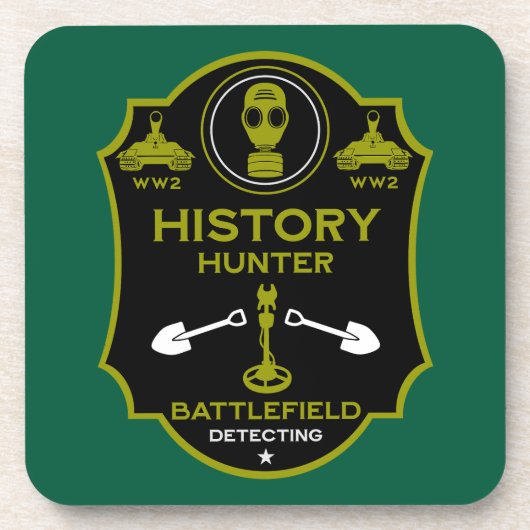 WW2 Trench Battlefield Metal Detectorist コースター (正面)
