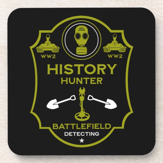 WW2 Trench Battlefield Metal Detectorist コースター (正面)