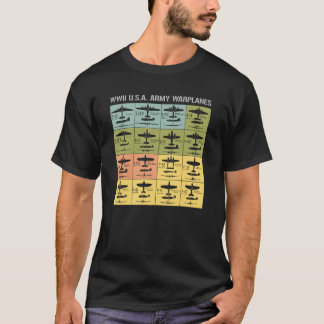 WW2 USA Amy War Planes Tシャツ