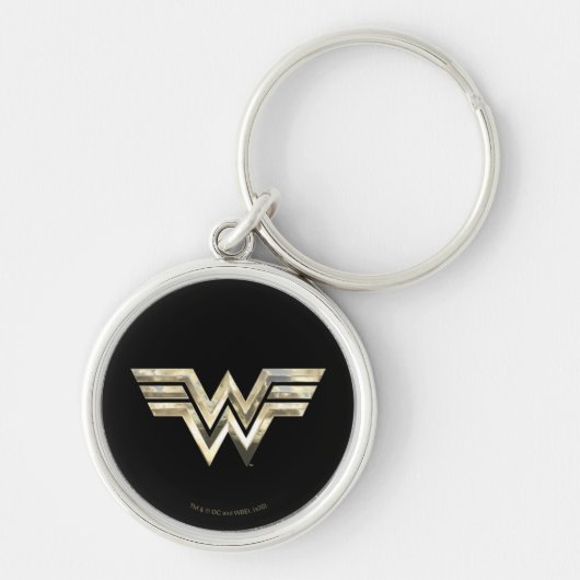 WW84 |ゴールデン疑問に思女子ロゴ キーホルダー (正面)