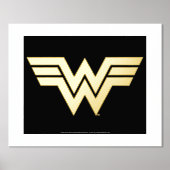 WW84 |ゴールデン疑問に思女子ロゴ 箔ポスター (正面)