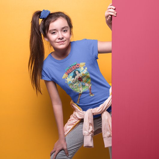 WW84 |テミスキラ疑問に思女レトロ漫画アート Tシャツ