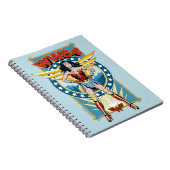 WW84 |レトロ漫画疑問に思女キャラクターバッジ ノートブック (右側)