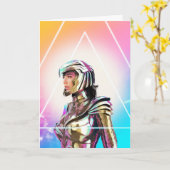 WW84|ロフィウーマンゴールデ疑問に思ンアーマーポートレート カード (黄色い花)