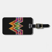 WW84 |女性疑問に思万華鏡のように千変万化するパターンロゴ ラゲッジタグ (正面横)