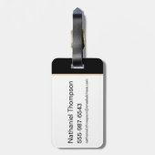 WW84 |女性疑問に思万華鏡のように千変万化するパターンロゴ ラゲッジタグ (裏面縦)