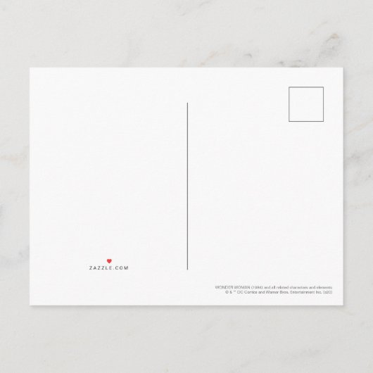 WW84 |女疑問に思性レトロウェーブキャラクターバッジ インビテーションポストカード (裏面)