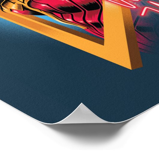 WW84 |女疑問に思性レトロウェーブキャラクターバッジ ポスター (角)