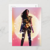 WW84 |女疑問に思金ゴールドアーマーLo Fi火花の写真 インビテーションポストカード (正面/裏面)