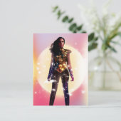 WW84 |女疑問に思金ゴールドアーマーLo Fi火花の写真 インビテーションポストカード (スタンド正面)