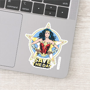 WW84 救ザデイウーマン疑問に思レトロ漫画 シール